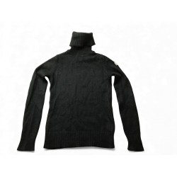 VINTAGE PULL MONCLER M 38 EN MOHAIR LAINE & NYLON COL ROULE NOIR SWEATER 790€
