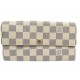 PORTEFEUILLE LOUIS VUITTON SARAH N61735 EN TOILE DAMIER AZUR MONNAIE WALLET 560€