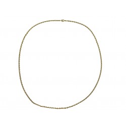 COLLIER CHAINE MAILLES FORCAT T 55 CM EN OR JAUNE 18K 14GR YELLOW GOLD NECKLACE