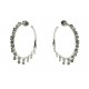 NEUF BOUCLES D'OREILLES DIOR COQUINES OR BLANC 19GR DIAMANT 0.9CT EARRINGS 9000€