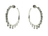  boucles d'oreilles dior coquines or blanc 19gr