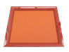 plateau hermes atrium gm laque terracota cuir