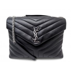 NEUF SAC A MAIN SAINT LAURENT LOULOU MEDIUM 487216 EN CUIR BANDOULIERE BAG 2650€