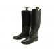 BOTTES LOUIS VUITTON HERITAGE CAVALIERES CUIR NOIR LOGO LV 37 RIDING BOOTS 1990€