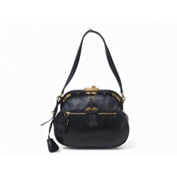 SAC A MAIN PRADA BR1924 SEMITRACOLLA EN CUIR NAPPA NOIR BLACK LEATHER BAG 2700€