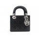 NEUF SAC A MAIN CHRISTIAN DIOR LADY MINI SATIN CANNAGE NOIR ET STRASS BAG 4700€