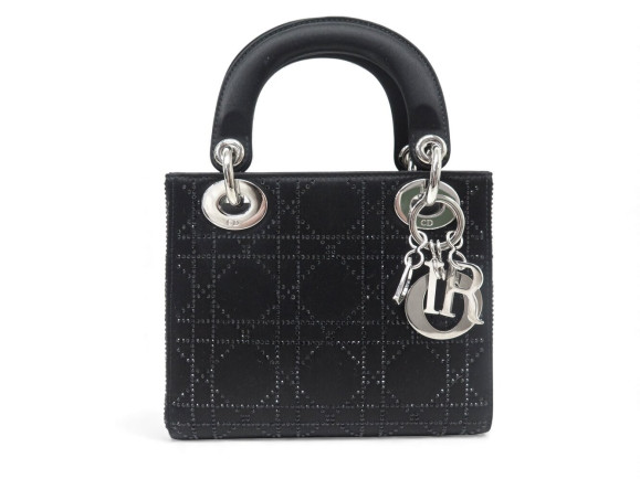 sac a main christian dior lady mini satin cannage