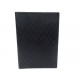 NEUF COUVERTURE CHANEL PORTE BLOC NOTE DOCUMENTS EN CUIR NOIR MATELASSE 950€