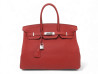 sac a main hermes birkin 35 cuir togo rouge palladie