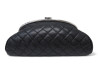 sac a main chanel pochette cuir perfore matelasse