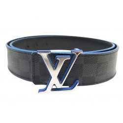 CEINTURE LOUIS VUITTON TOILE DAMIER GRAPHITE T100 BOUCLE LV REVERSIBLE BELT 640€
