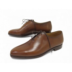 NEUF CHAUSSURES BERLUTI OLGA ONE CUT RICHELIEU 8.5 42.5 CUIR EMBAUCHOIR 2230€