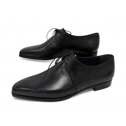 NEUF CHAUSSURES BERLUTI 0181 DERBY 8.5 42.5 EN CUIR NOIR EMBAUCHOIRS SHOES 2145€