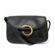 VINTAGE SAC A MAIN CARTIER FERMOIR PANTHERE BANDOULIERE CUIR NOIR HANDBAG 1700€