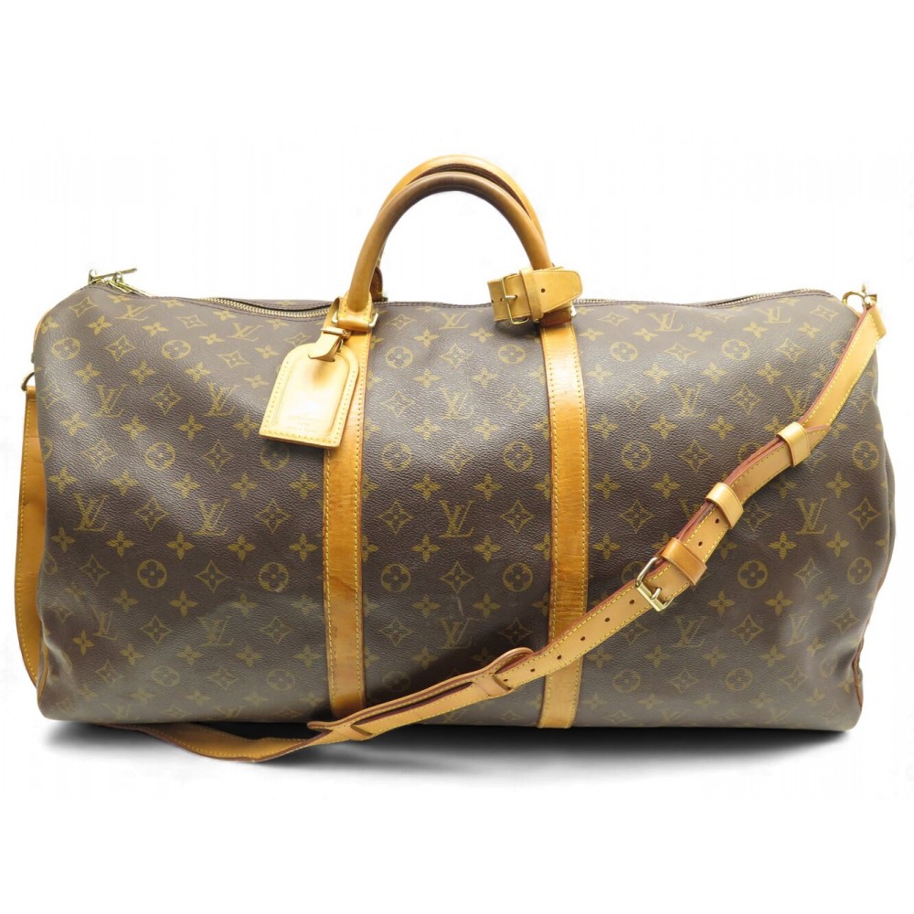 SAC DE VOYAGE LOUIS VUITTON KEEPALL 60 BANDOULIERE M41412 TOILE MONOGRAM 2300€