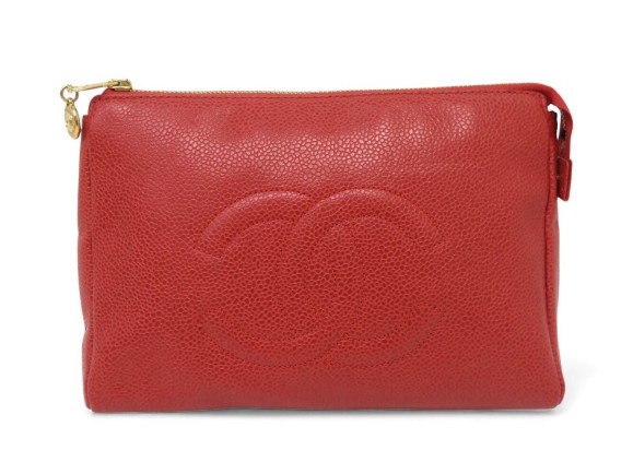 trousse de toilette chanel logo cc cosmetique
