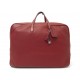 NEUF VINTAGE SAC DE VOYAGE A MAIN HERMES VICTORIA 60 CUIR TOGO ROUGE BAG 7500€