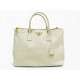 SAC A MAIN PRADA GALLERIA GM EN CUIR SAFFIANO BLANC WHITE PURSE HAND BAG 4000€