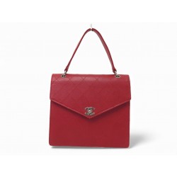 VINTAGE SAC A MAIN CHANEL FERMOIR TIMELESS TOP HANDLE CUIR CAVIAR HAND BAG 6000€