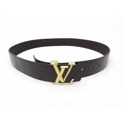 NEUF CEINTURE LOUIS VUITTON LV INITIALES 40MM T95 CUIR MONOGRAM VERNIS BELT 595€