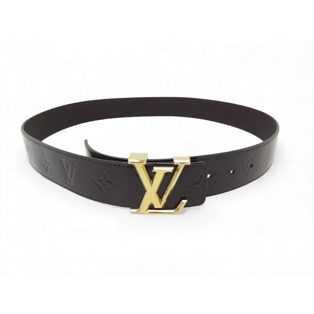 NEUF CEINTURE LOUIS VUITTON LV INITIALES 40MM T95 CUIR MONOGRAM VERNIS BELT 595€