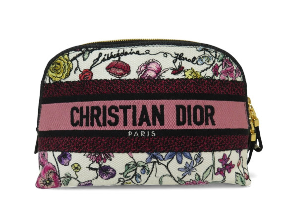  trousse christian dior travel en toile broderie