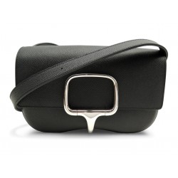 NEUF SAC A MAIN HERMES DELLA CAVALLERIA EN CUIR EPSOM NOIR BANDOULIERE PURSE BAG