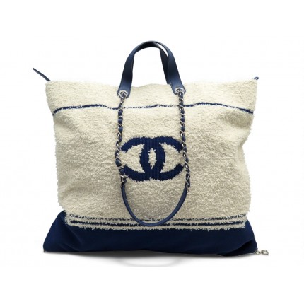 NEUF SAC A MAIN CHANEL CABAS JUMBO DEAUVILLE BIARRITZ VENICE XXL TWEED BAG 6500€