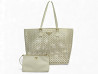 sac a main prada cabas shopping fori cuir blanc