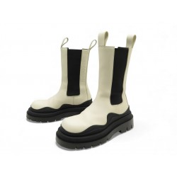 NEUF CHAUSSURES BOTTES BOTTEGA VENETA TIRE CHELSEA 37.5 IT 38.5 FR BOOTS 1200€