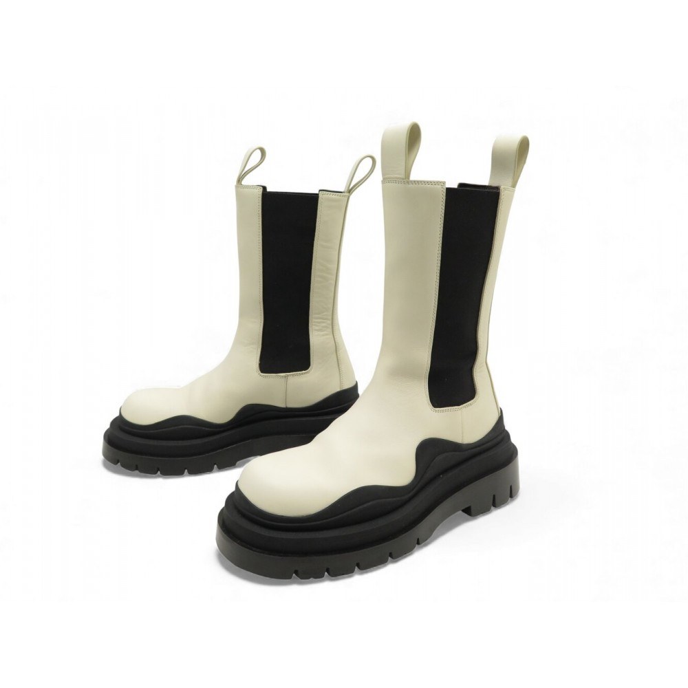 NEUF CHAUSSURES BOTTES BOTTEGA VENETA TIRE CHELSEA 37.5 IT 38.5 FR BOOTS 1200€