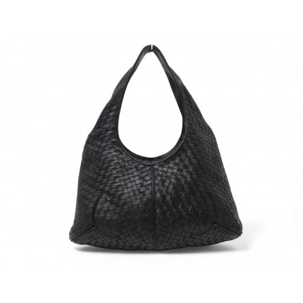 NEUF SAC A MAIN BOTTEGA VENETA HOBO 145552 CUIR INTRECCIATO NOIR HAND BAG 4600€