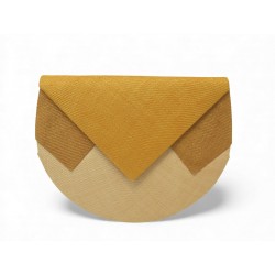 NEUF VINTAGE SAC A MAIN CHRISTIAN DIOR POCHETTE ENVELOPPE RAPHIA BICOLORE 1000€