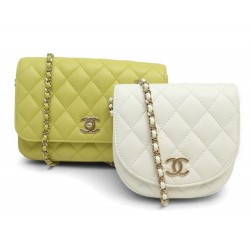 NEUF SAC A MAIN CHANEL DOUBLE SAC MINI RABAT AS0649 DUO BANDOULIERE BAG 6700€