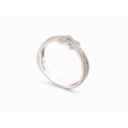 BAGUE FRED CHANCE INFINIE 4B0886 T53 OR BLANC 18K 87 DIAMANTS 0.15CT RING 4050€