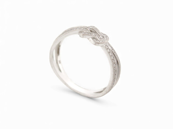 bague fred chance infinie 4b0886 t53 or blanc 18k 87