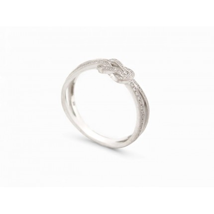BAGUE FRED CHANCE INFINIE 4B0886 T53 OR BLANC 18K 87 DIAMANTS 0.15CT RING 4050€