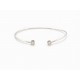 BRACELET DINH VAN 308215 LE CUBE DIAMANT PM 15 OR BLANC 18K 0.14CT BANGLE 2810€