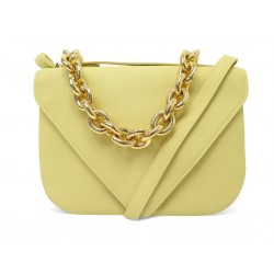 NEUF SAC A MAIN BOTTEGA VENETA MOUNT ENVELOPPE CUIR GRAINE BANDOULIERE BAG 2900€