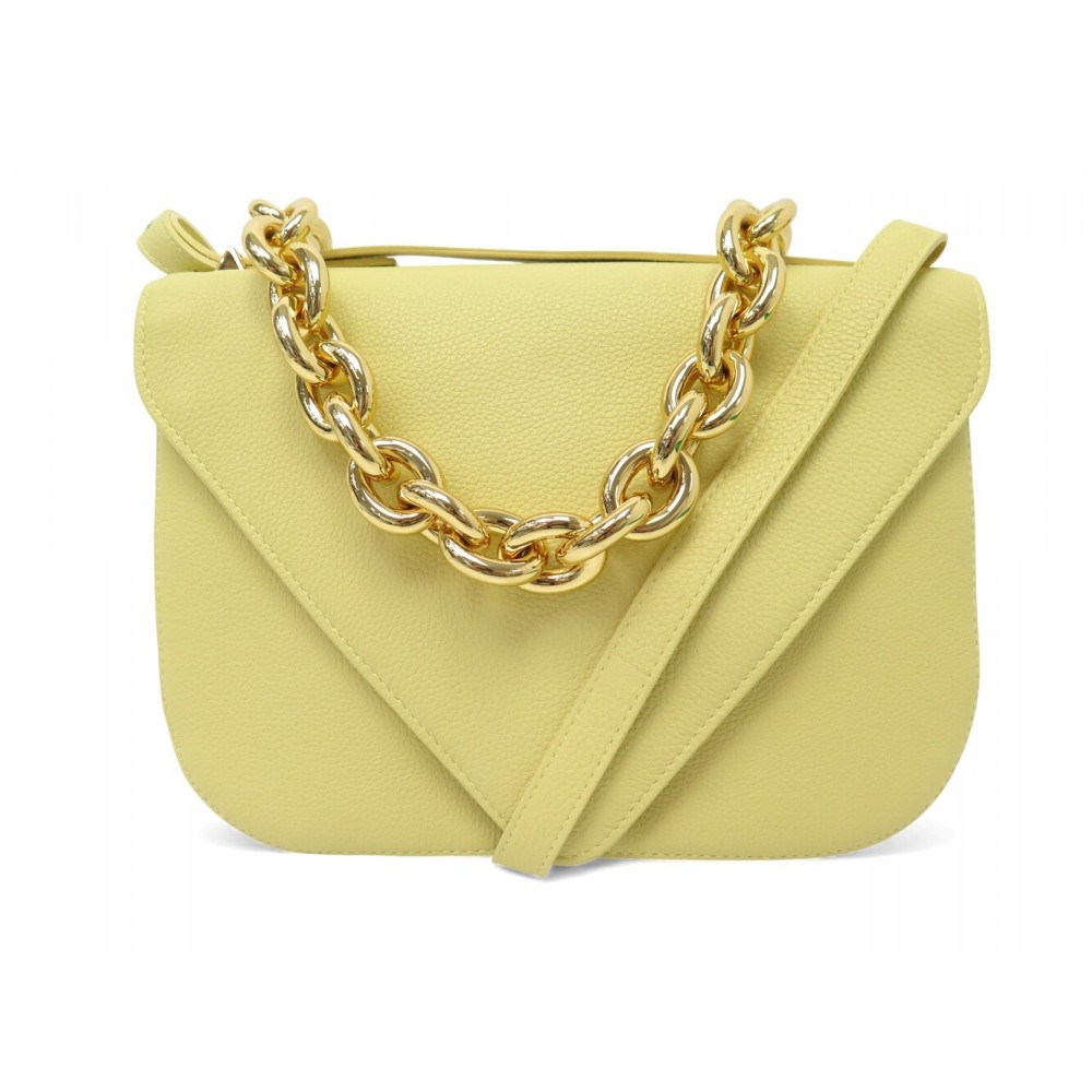 NEUF SAC A MAIN BOTTEGA VENETA MOUNT ENVELOPPE CUIR GRAINE BANDOULIERE BAG 2900€