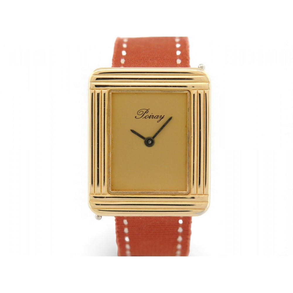 MONTRE POIRAY MA PREMIERE OR 18K & ACIER 30MM + BRACELETS REVISION WATCH 6550€