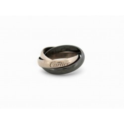 BAGUE CARTIER TRINITY CERAMIQUE CLASSIQUE CRB4234100 T49 EN OR BLANC RING 2020€