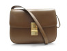 sac a main celine classic medium en cuir box marron