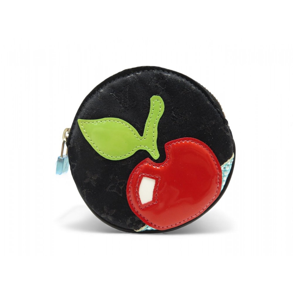 NEUF PORTE MONNAIE ROND LOUIS VUITTON CONTE DE FEES CERISE M92272 COIN PURSE