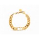 BRACELET CHRISTIAN DIOR GOURMETTE CD DANSEUSE ETOILE DORE + POCHON BANGLE 460€