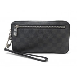 SACOCHE LOUIS VUITTON POCHETTE KASAI TOILE DAMIER GRAPHITE N41664 CLUTCH 1350€