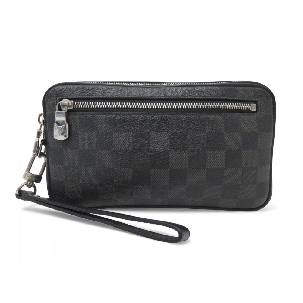 SACOCHE LOUIS VUITTON POCHETTE KASAI TOILE DAMIER GRAPHITE N41664 CLUTCH 1350€