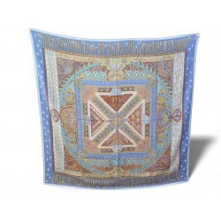 CHALE HERMES SUR UN TAPIS VOLANT ANNIE FAIVRE 140CM CACHEMIRE & SOIE SHAWL 1260€
