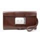SAC POCHETTE A MAIN HERMES GOODLOCK EN CUIR MARRON BROWN LEATHER WALLET HANDBAG