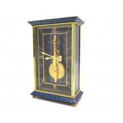 PENDULE JAEGER LECOULTRE 481 HORLOGE BAGUETTE LAITON LAPIS LAZULI MECANIQUE